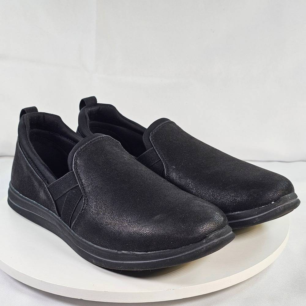 Clarks Cloudsteppers Black Slip On Sneakers Womens 9 M 261689544065 Cushion Soft